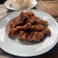 กินร้านดังไก่ทอดเที่ยงคืน สาขา 2บ้านมอญ