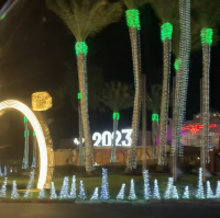 WoW Christmas lights in Nabq 