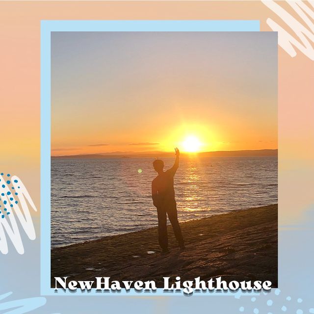 在浪漫燈塔NewHaven Lighthouse欣賞迷人的夕陽