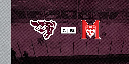 Hockey (F) c./vs. McGill | Complexe Sportif Minto - Patinoire | Minto Sports Complex - Ice Rink