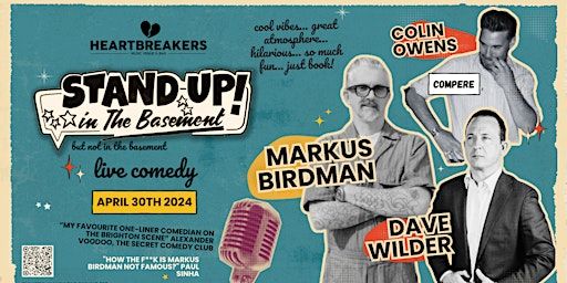 Stand Up in the Basement Comedy | Heartbreakers