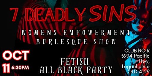 7 DEADLY SINS BURLESQUE SHOW | Club Noir