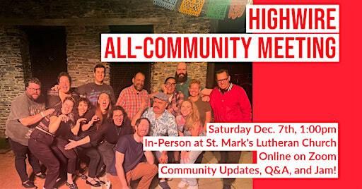 All-Community Meeting and Jam: December 2024 | St Mark's Lutheran Church