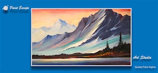 Paint Night/Workshop - Kananaskis Sunset | Paint Escape Studio