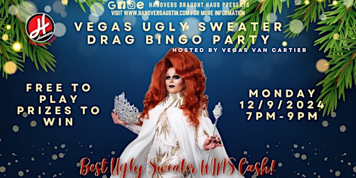 Ugly Sweater Drag Bingo @ Hanovers Pflugerville | Hanovers Draught Haus