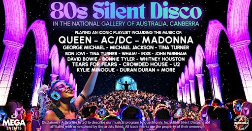 80s Silent Disco in The National Gallery of Australia, Canberra | National Gallery of Australia