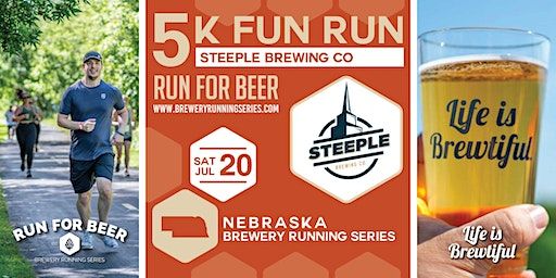 5k Beer Run x Steeple Brewing Co. | 2024 Nebraska Brewery Running Series | Steeple Brewing Co.