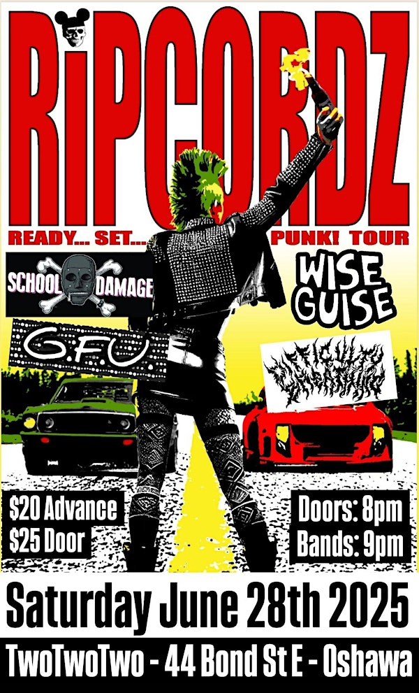 The Return of Canadian Punk Rock Legends...The Ripcordz (Montreal Punk OGs) | TWOTWOTWO @ BOND|ST Event Centre