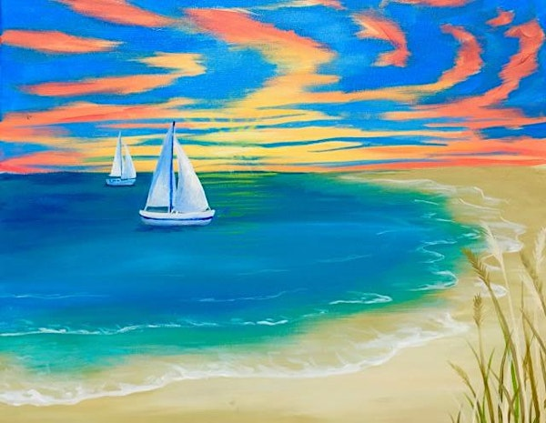 PAINT & SIP - SAILING | LinX Creative Art Studio
