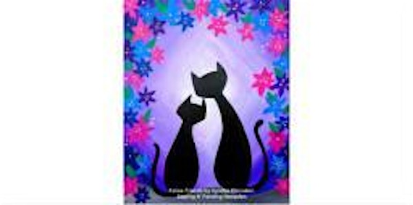 Feline Friends Wednesday,  July 2nd 10:00am $30 | Sipping N' Painting Hampden