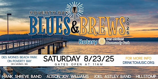 Des Moines Poverty Bay Blues & Brews Festival 2025 | Des Moines Beach Park