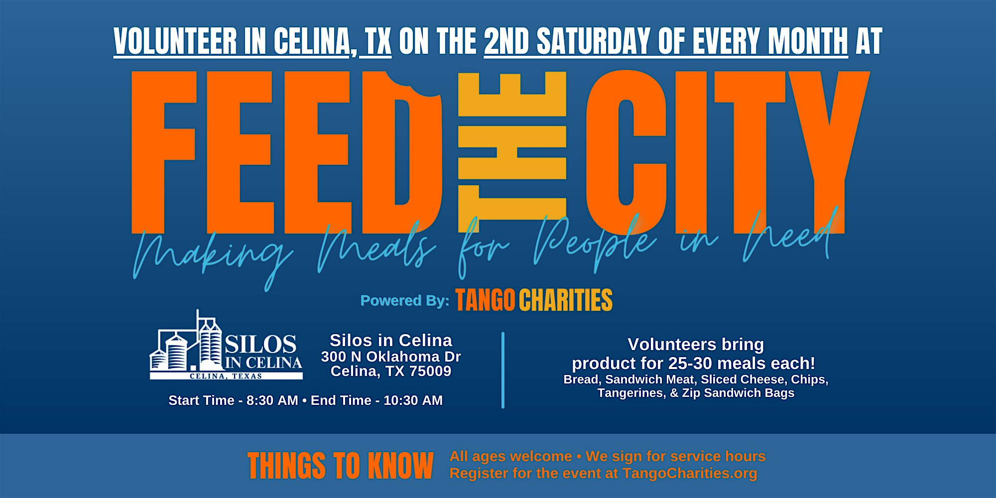Feed The City Celina: Making Meals for People In Need | Silos In Celina