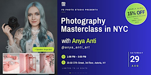 Photography Masterclass with Anya Anti in NY | FD Photo Studio NYC Astoria