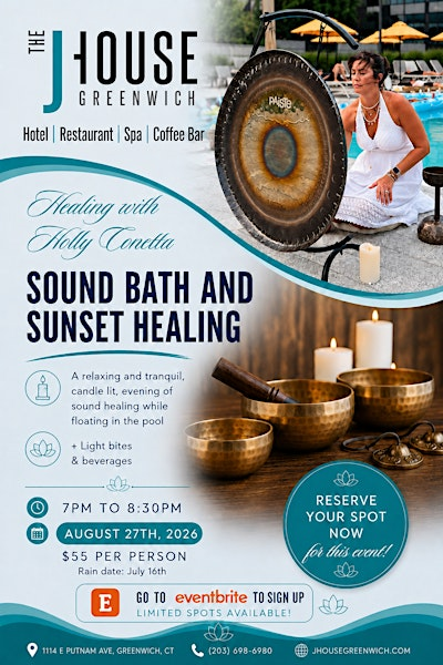 Sound Bath And Sunset Healing | The J House Greenwich