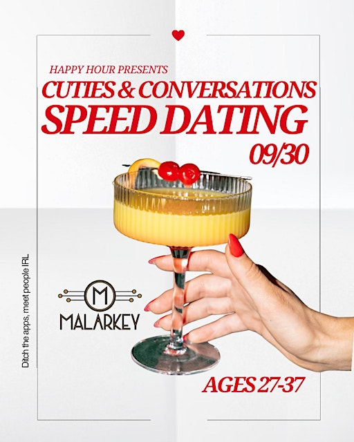 Cuties & Conversations Speed Dating Ages 28-38(Hamilton) | Malarkey - Shuffleboard & Bar