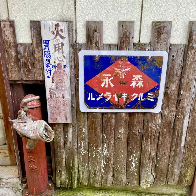 【四万温泉】レトロな温泉街落合通り