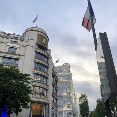 Louis vuitton champs elysees hi-res stock photography and images