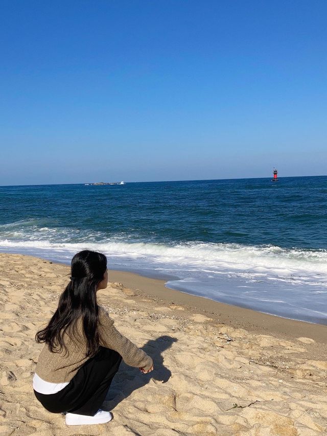 날씨는 춥지만 마음은 따듯해지는, 강릉 경포해변
