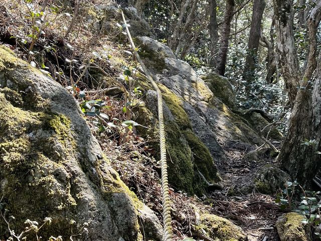 ハードな山道を越えた先にある絶景「屏風岩」