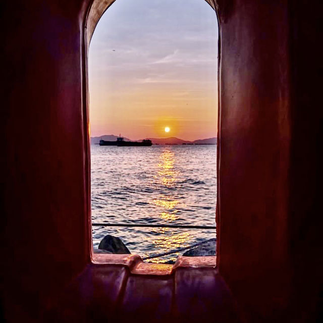 A Fantastic sunset at West Kowloon park 