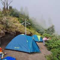 Hiking to Agung volcano 
