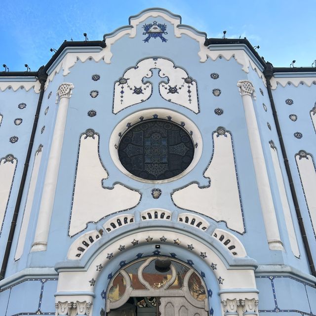 Blue and Beautiful Church of St. Elizabeth