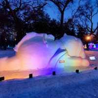 Ice sculptures at Zhongshan Park, Harbin