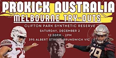 Prokick Australia - Melbourne Try Out Day (Punting and Kicking) Gridiron | Clifton Park Synthetic Soccer Pitch