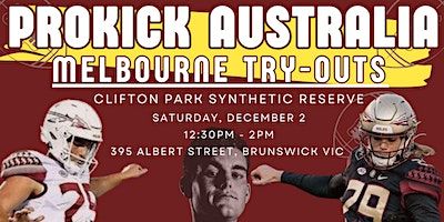 Prokick Australia - Melbourne Try Out Day (Punting and Kicking) Gridiron | Clifton Park Synthetic Soccer Pitch