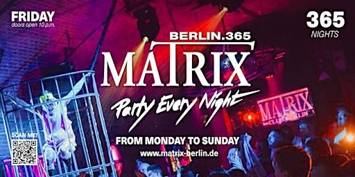 Kopie von Matrix Club Berlin "Friday" 20.12.2024 | Matrix Club Berlin