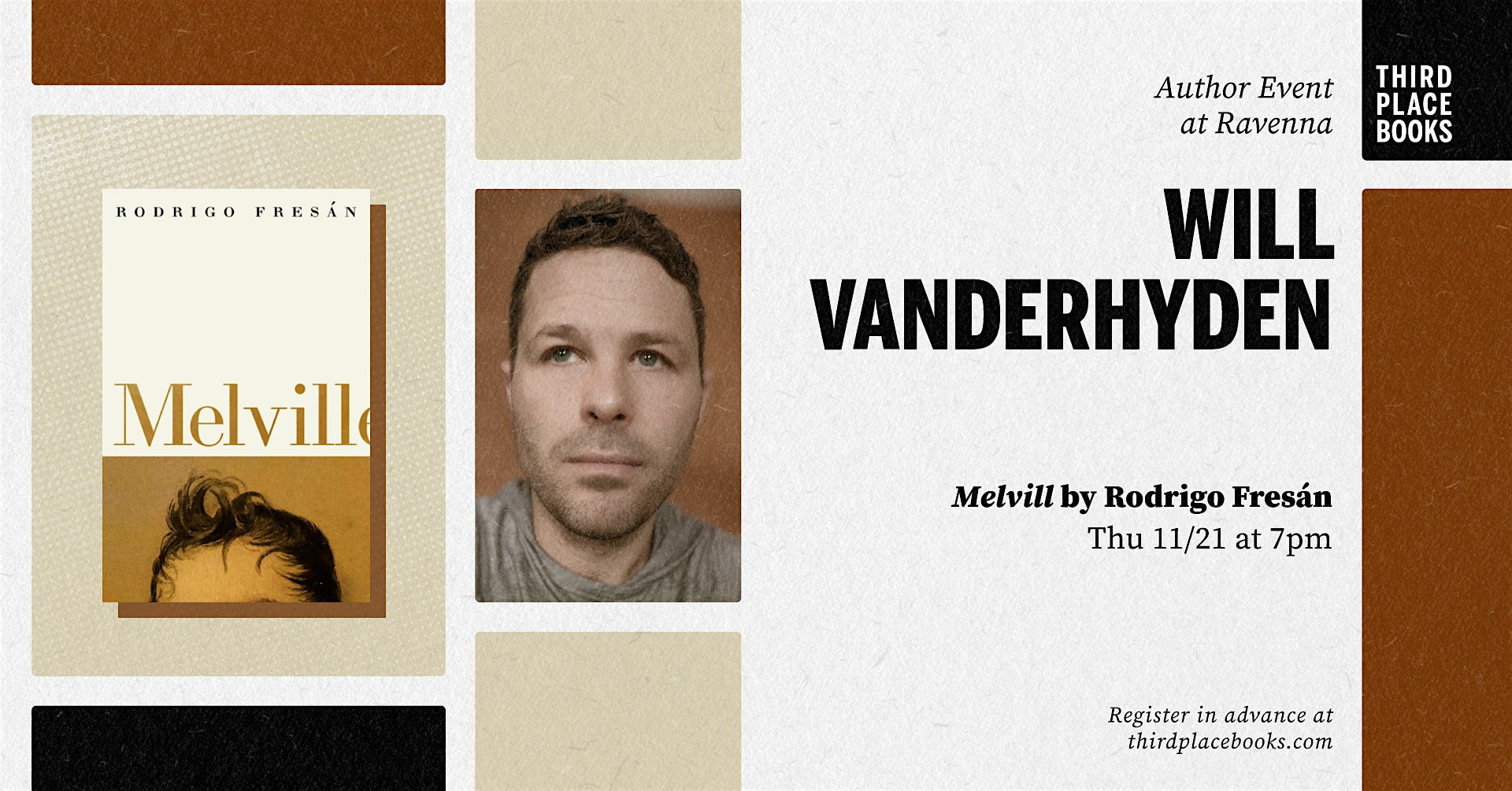 Translator Will Vanderhyden presents 'Melvill' by Rodrigo Fresán | Third Place Books