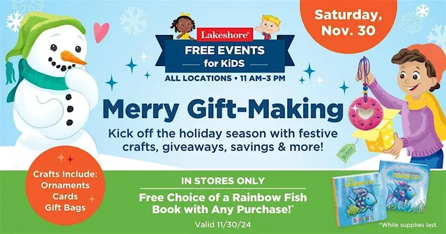 Free Kids Event: Merry Gift-Making (Dallas) | Lakeshore Learning