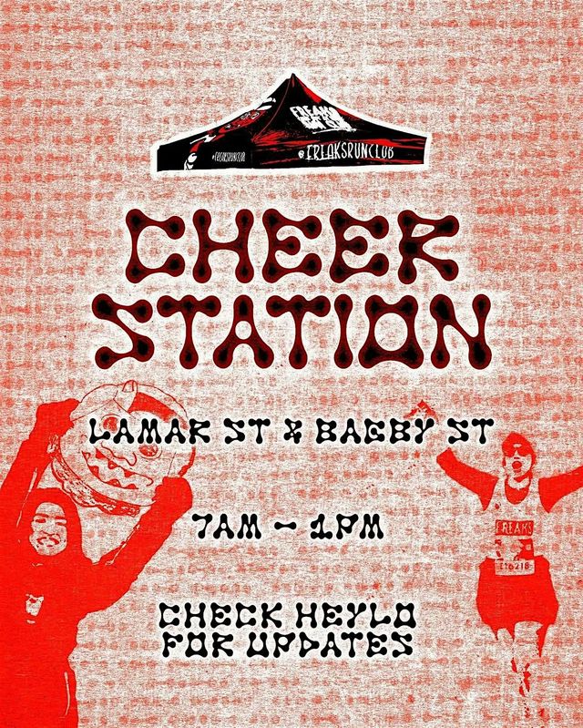 lululemon x FREAKS Run Club | Cheer Station | Bagby St @ Lamar St