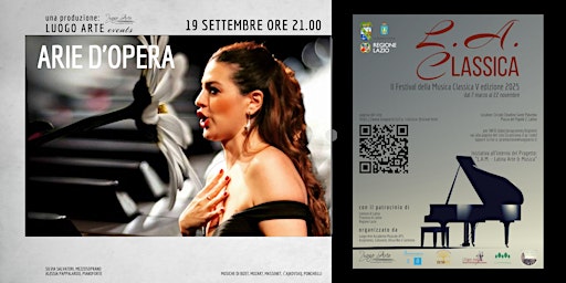 L.A. CLASSICA Festival 2025: “Arie d'Opera” | Circolo Cittadino Sante Palumbo