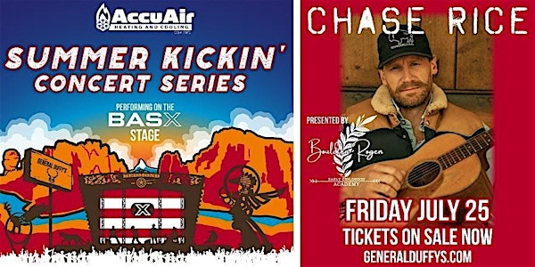 Chase Rice | Redmond, Oregon | Friday, July 25 | General Duffy's Waterhole