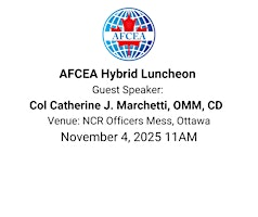 AFCEA November Hybrid LUNCHEON: Col Catherine J. Marchetti, OMM, CD | National Capital Region Officers' Mess