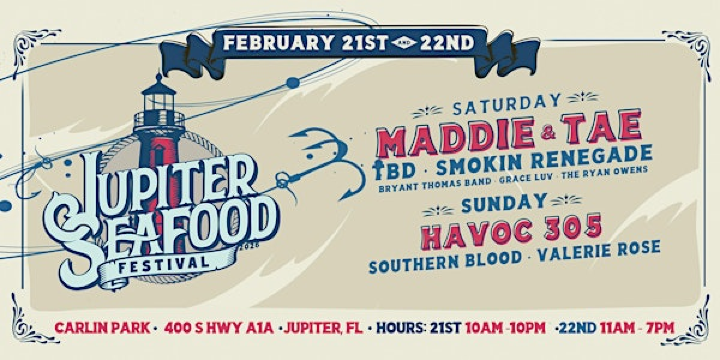 2026 JUPITER SEAFOOD FESTIVAL - FEB 21ST & 22ND | Carlin Park