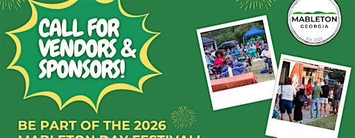 2026 Mableton Day Festival Vendor + Sponsor Registration | 5220 Church St SW