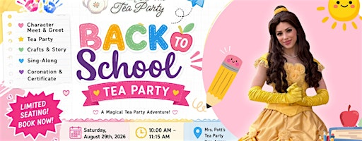 Back to School Tea Party with Belle | 264 W 2nd St