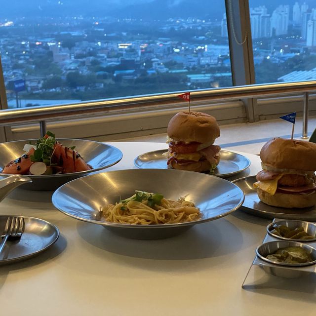 서울 근교 맛집 구리타워 스카이100 레스토랑 전망대