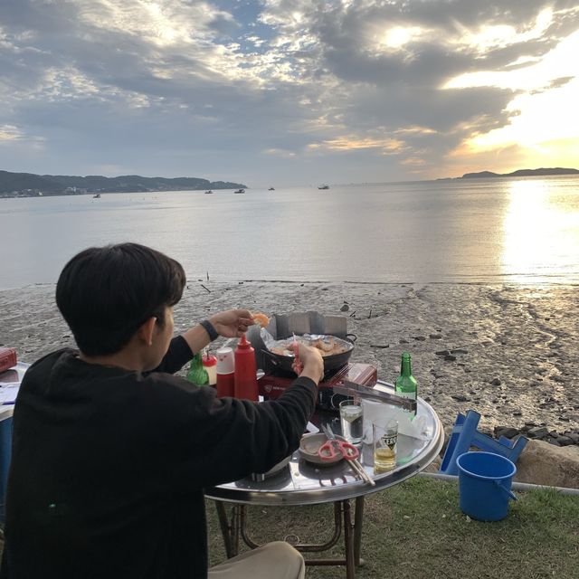 강화도 바다뷰 새우구이_해운정양식장