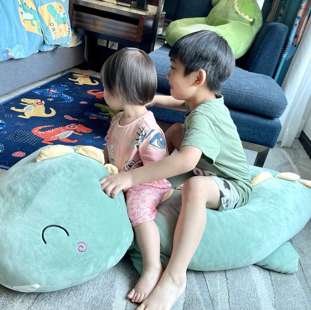 恐龍主題Staycation！恐龍公仔x沙發仔x浴袍