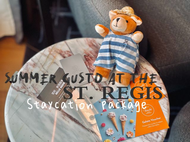 入住分享💁🏻‍♂️踏點睇下… 🌟St. Regis staycation package⭐️ 瑞吉意味夏日住宿體驗