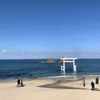 福岡県　糸島の夫婦岩