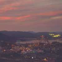 경주타워에서 보는 노을