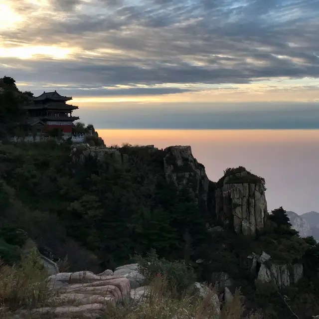 Sunrise & Sunset @ Taishan Mountain 