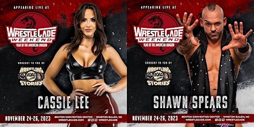 Cassie Lee & Shawn Spears Meet & Greet Wrestlecade 2023 | Benton Convention Center, West 5th Street, Winston-Salem, NC, USA