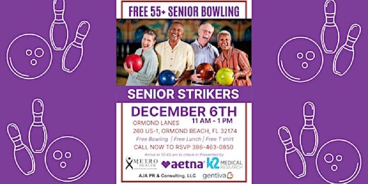 Free Bowling for Seniors 55+ with MetroHealth, Aetna and K2 Medical | Ormond Lanes