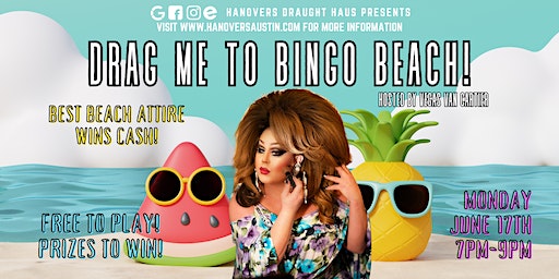 Drag Me to Bingo, BEACH! @ Hanovers Pflugerville | Hanovers Draught Haus