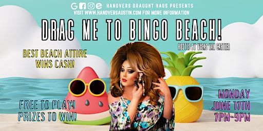 Drag Me to Bingo, BEACH! @ Hanovers Pflugerville | Hanovers Draught Haus